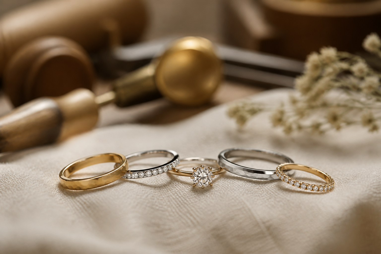 オーダーメイドで制作する結婚指輪と婚約指輪